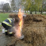 Targi Edukacyjne w Gimnazjum, pokaz OSP Słubice 20-10-2015