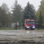 Targi Edukacyjne w Gimnazjum, pokaz OSP Słubice 20-10-2015