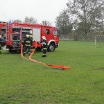 Targi Edukacyjne w Gimnazjum, pokaz OSP Słubice 20-10-2015