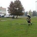 Targi Edukacyjne w Gimnazjum, pokaz OSP Słubice 20-10-2015