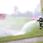 Targi Edukacyjne w Gimnazjum, pokaz OSP Słubice 20-10-2015