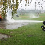 Targi Edukacyjne w Gimnazjum, pokaz OSP Słubice 20-10-2015
