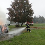 Targi Edukacyjne w Gimnazjum, pokaz OSP Słubice 20-10-2015