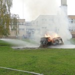 Targi Edukacyjne w Gimnazjum, pokaz OSP Słubice 20-10-2015