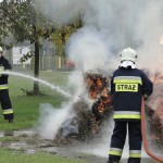 Targi Edukacyjne w Gimnazjum, pokaz OSP Słubice 20-10-2015