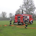 Targi Edukacyjne w Gimnazjum, pokaz OSP Słubice 20-10-2015