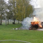 Targi Edukacyjne w Gimnazjum, pokaz OSP Słubice 20-10-2015