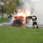 Targi Edukacyjne w Gimnazjum, pokaz OSP Słubice 20-10-2015