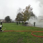 Targi Edukacyjne w Gimnazjum, pokaz OSP Słubice 20-10-2015