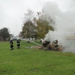 Targi Edukacyjne w Gimnazjum, pokaz OSP Słubice 20-10-2015