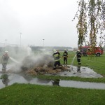 Targi Edukacyjne w Gimnazjum, pokaz OSP Słubice 20-10-2015