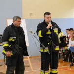 Targi Edukacyjne w Gimnazjum, pokaz OSP Słubice 20-10-2015