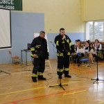 Targi Edukacyjne w Gimnazjum, pokaz OSP Słubice 20-10-2015