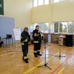 Targi Edukacyjne w Gimnazjum, pokaz OSP Słubice 20-10-2015