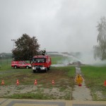 Targi Edukacyjne w Gimnazjum, pokaz OSP Słubice 20-10-2015