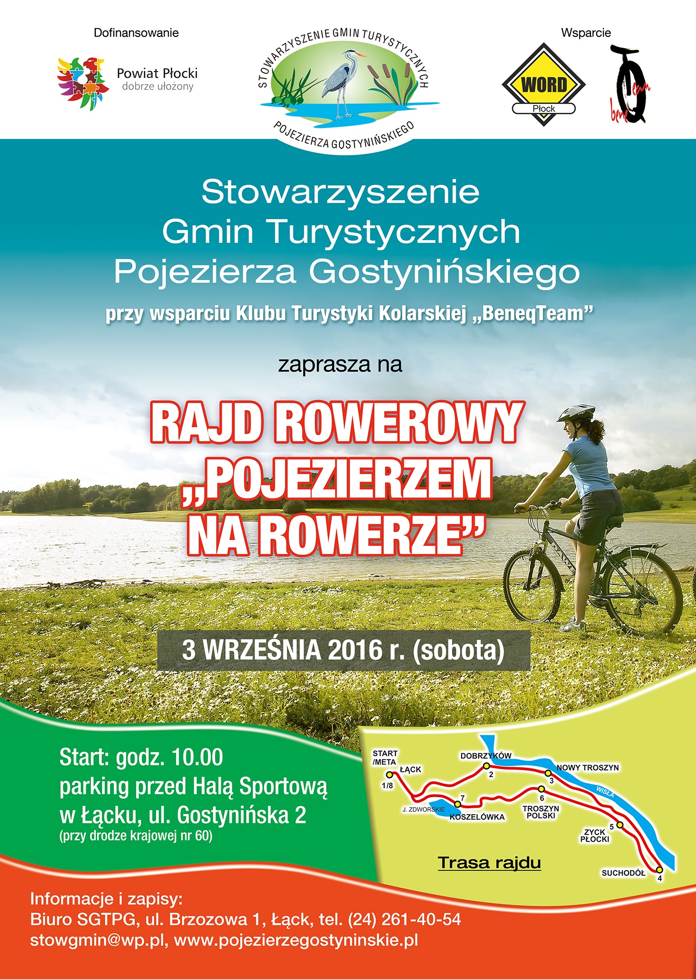 Serdecznie zapraszamy na rajd rowerowy