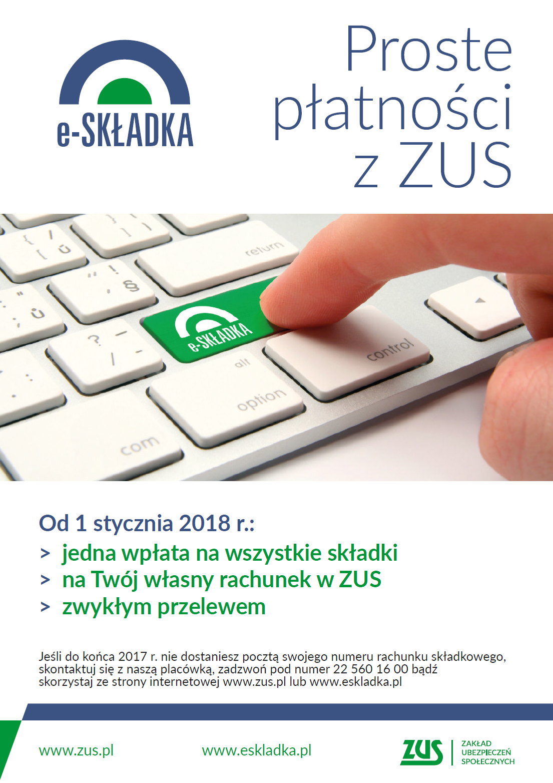 Komunikat ZUS w sprawie e-składki