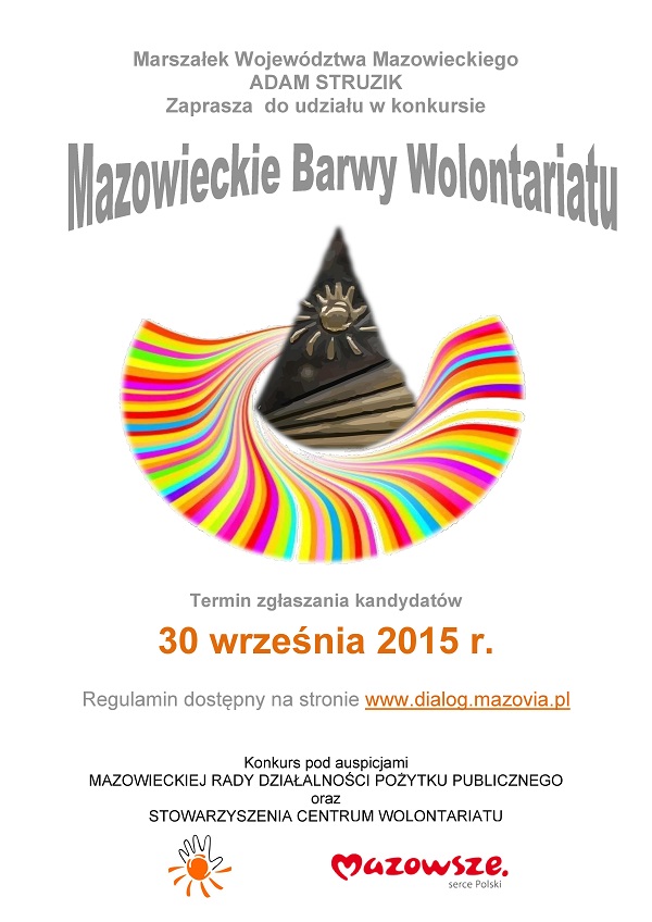 Konkurs Mazowieckie Barwy Wolontariatu