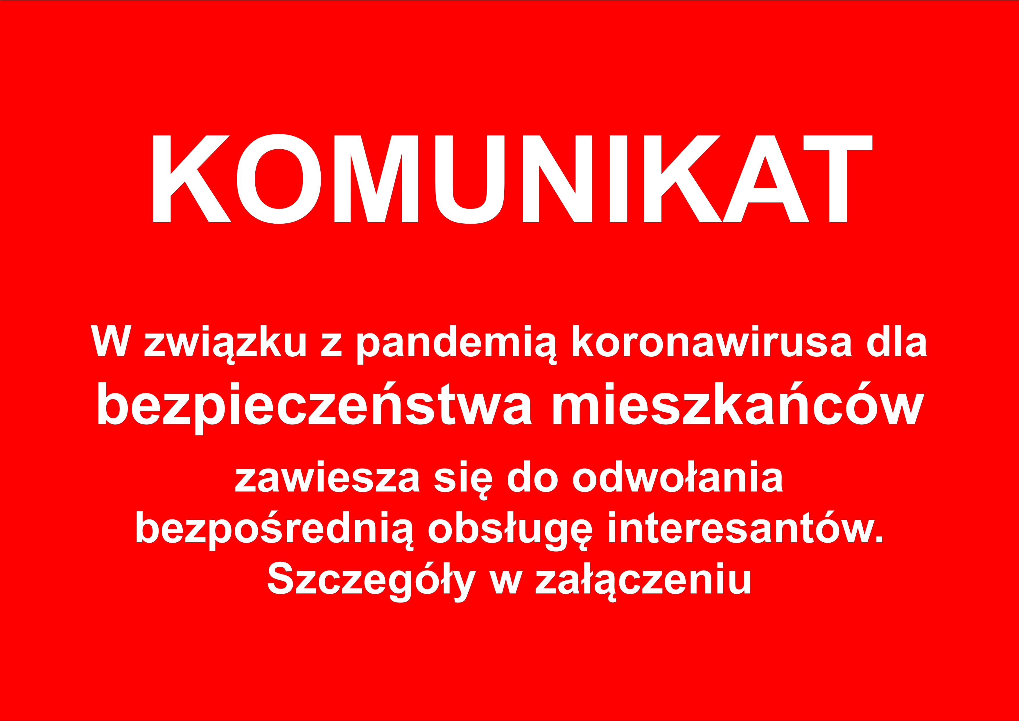 Komunikat Wójta Gminy Słubice