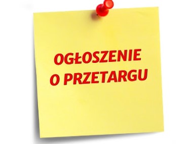 Ogłoszenie o przetargu