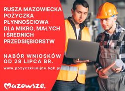 Mazowiecka Pożyczka Płynnościowa dla przedsiębiorców