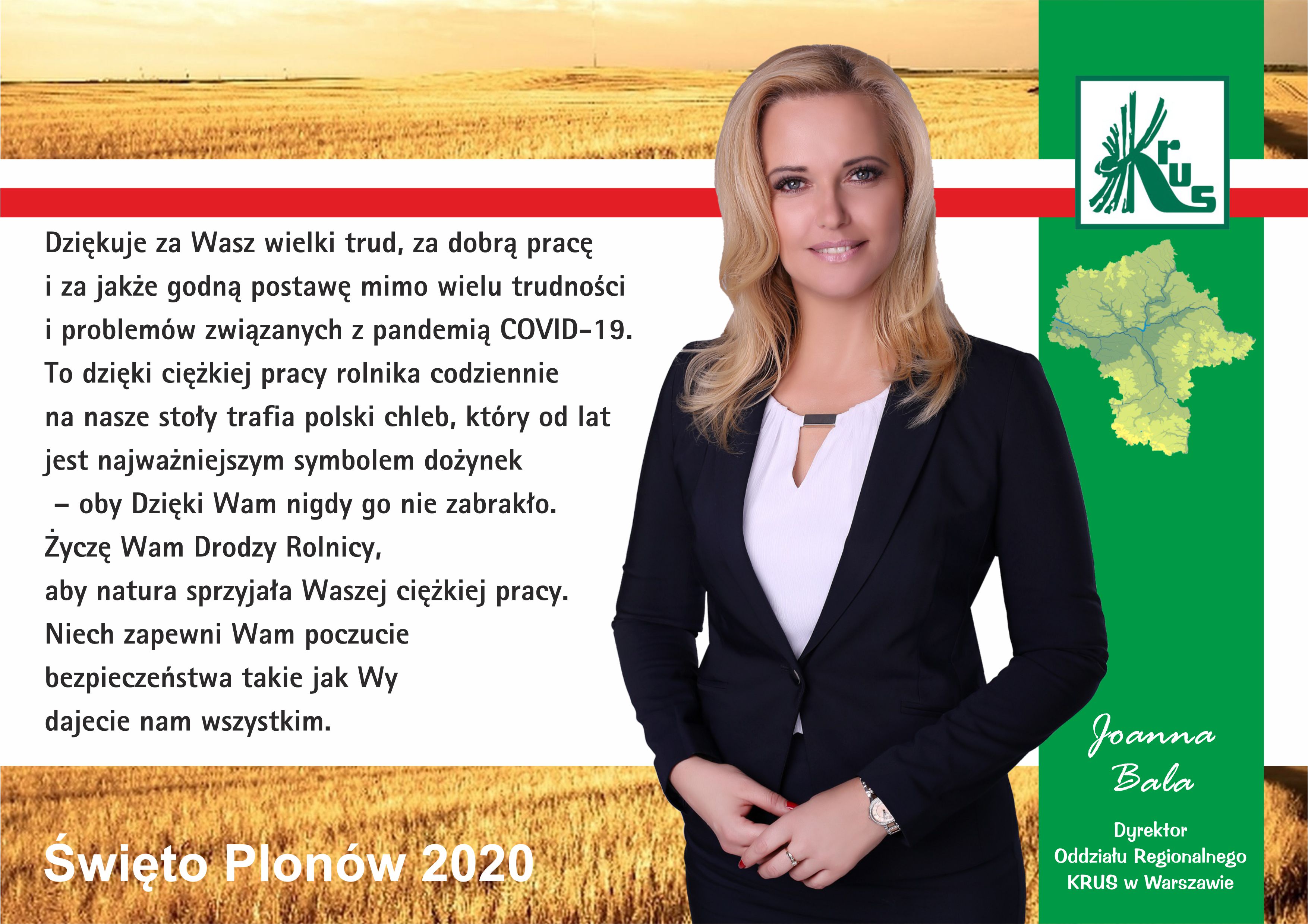 Podziękowanie dla rolników