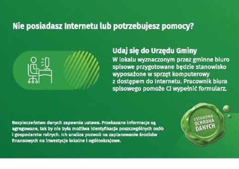 Rolniku, nie masz komputera? Spisz się w Gminnym Punkcie Spisowym!