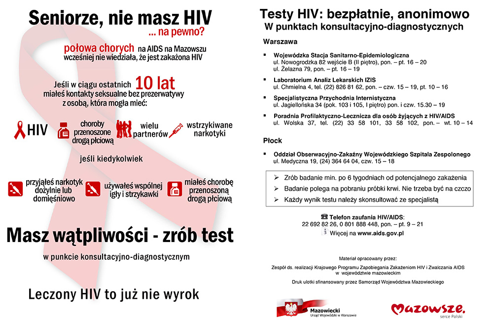Bezpłatne badania na HIV