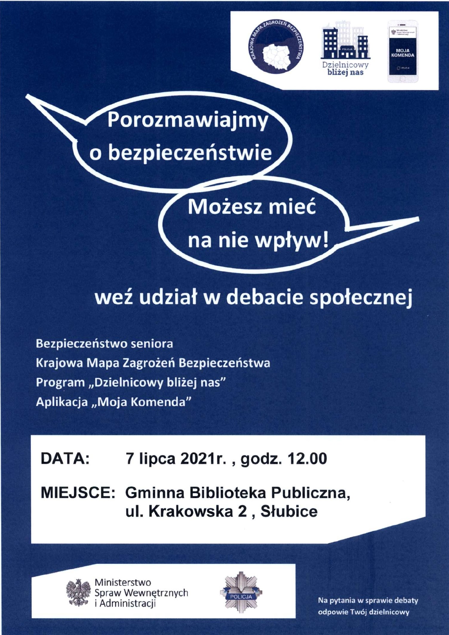 Zaproszenie na debatę społeczną