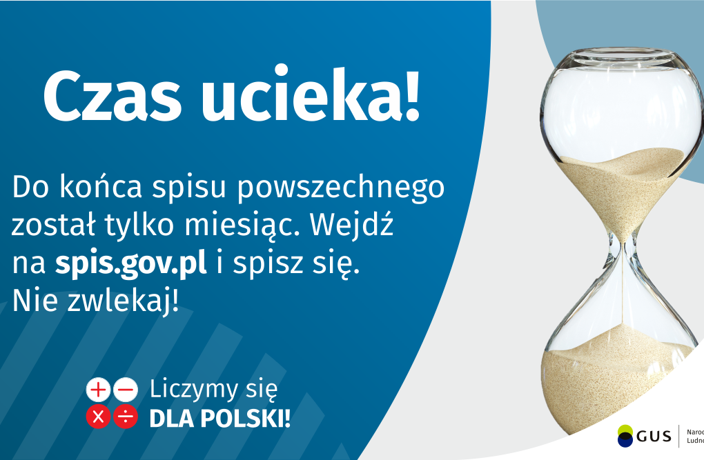 Do końca spisu powszechnego został tylko miesiąc! Nie czekaj do ostatniego dnia września!