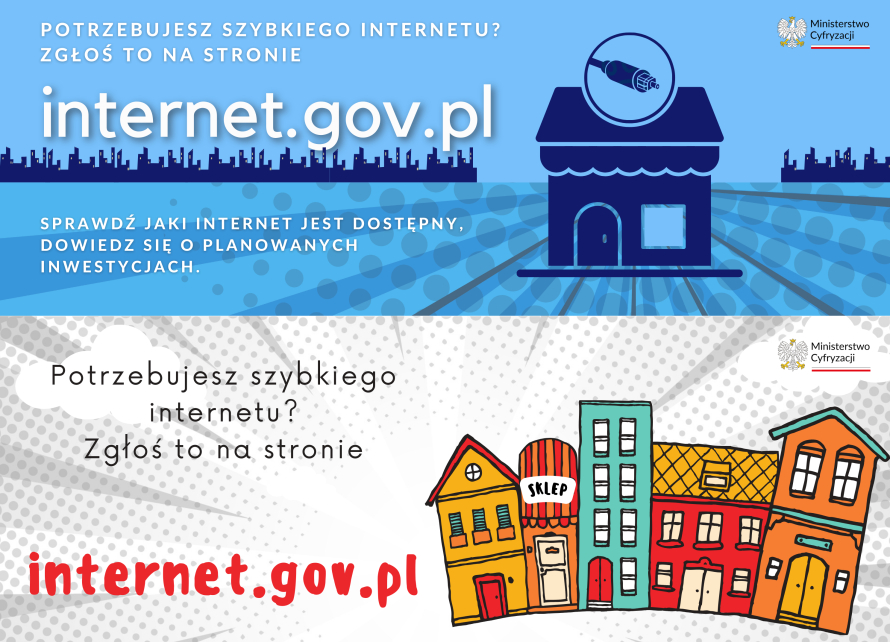 Informacja dotycząca internetu szerokopasmowego