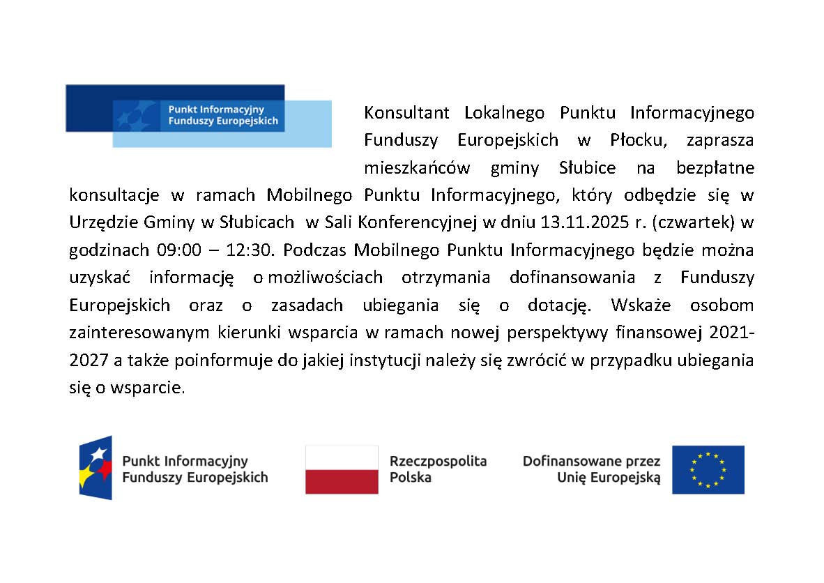 Lokalny Punkt Informacyjny Funduszy Europejskich