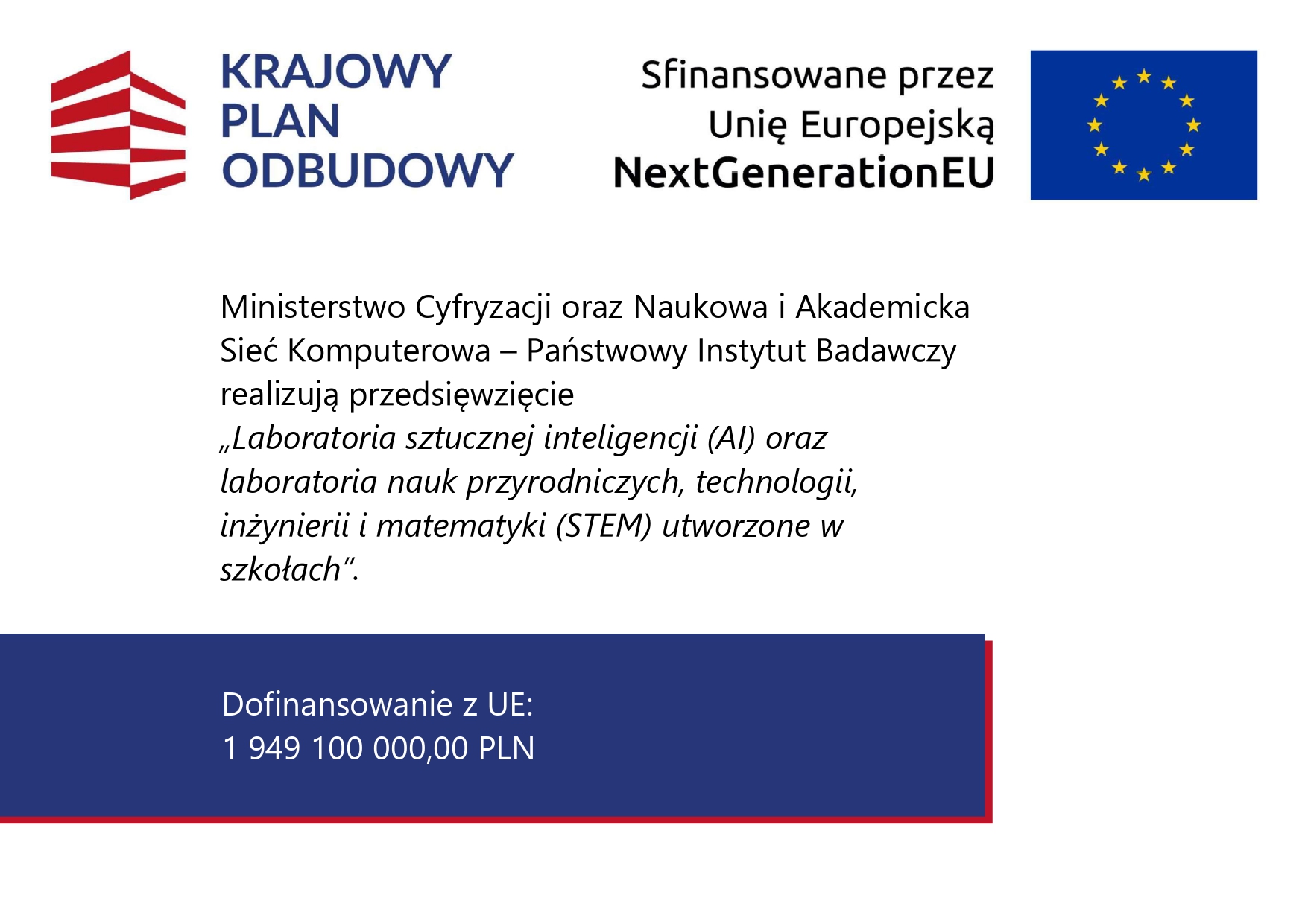 Kolejne działania w ramach Krajowego Planu Odbudowy