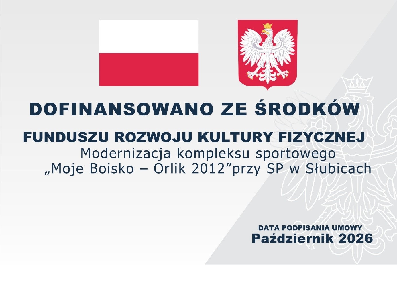 Dofinansowanie na modernizację kompleksu sportowego - ORLIK